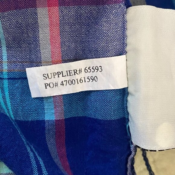 Ralph Lauren Denim & Supply Button-Up Shirt Womens Medium Blue Plaid Long-Sleeve - Picture 10 of 12